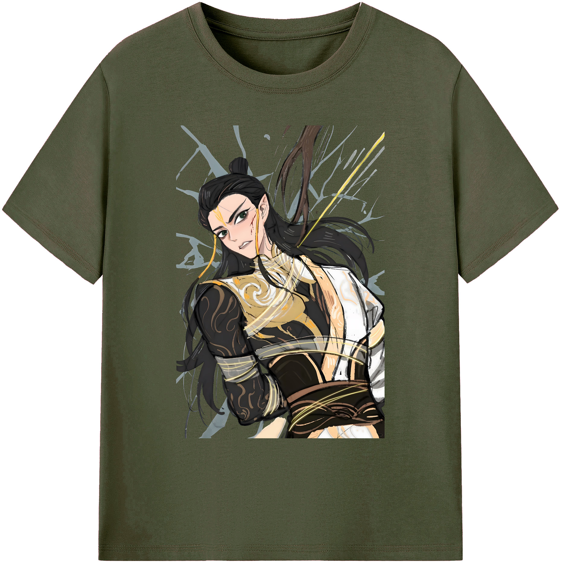 （画像用） Ne Zha 2 ナタ 魔童の大暴れ 綿100％ メンズ半袖Tシャツ｜肌触りやわらか＆通気性